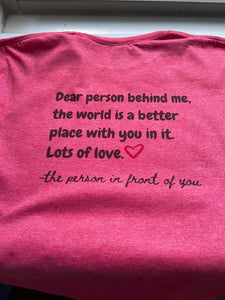 World is better with you in it t-shirt