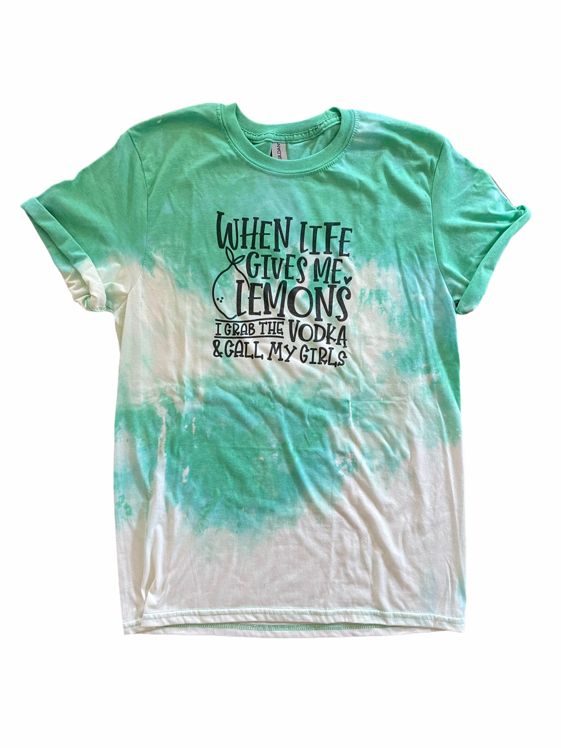 When Life Hands Me Lemons Tee, Graphic Tee, Vintage T-shirt, Bleached Tee