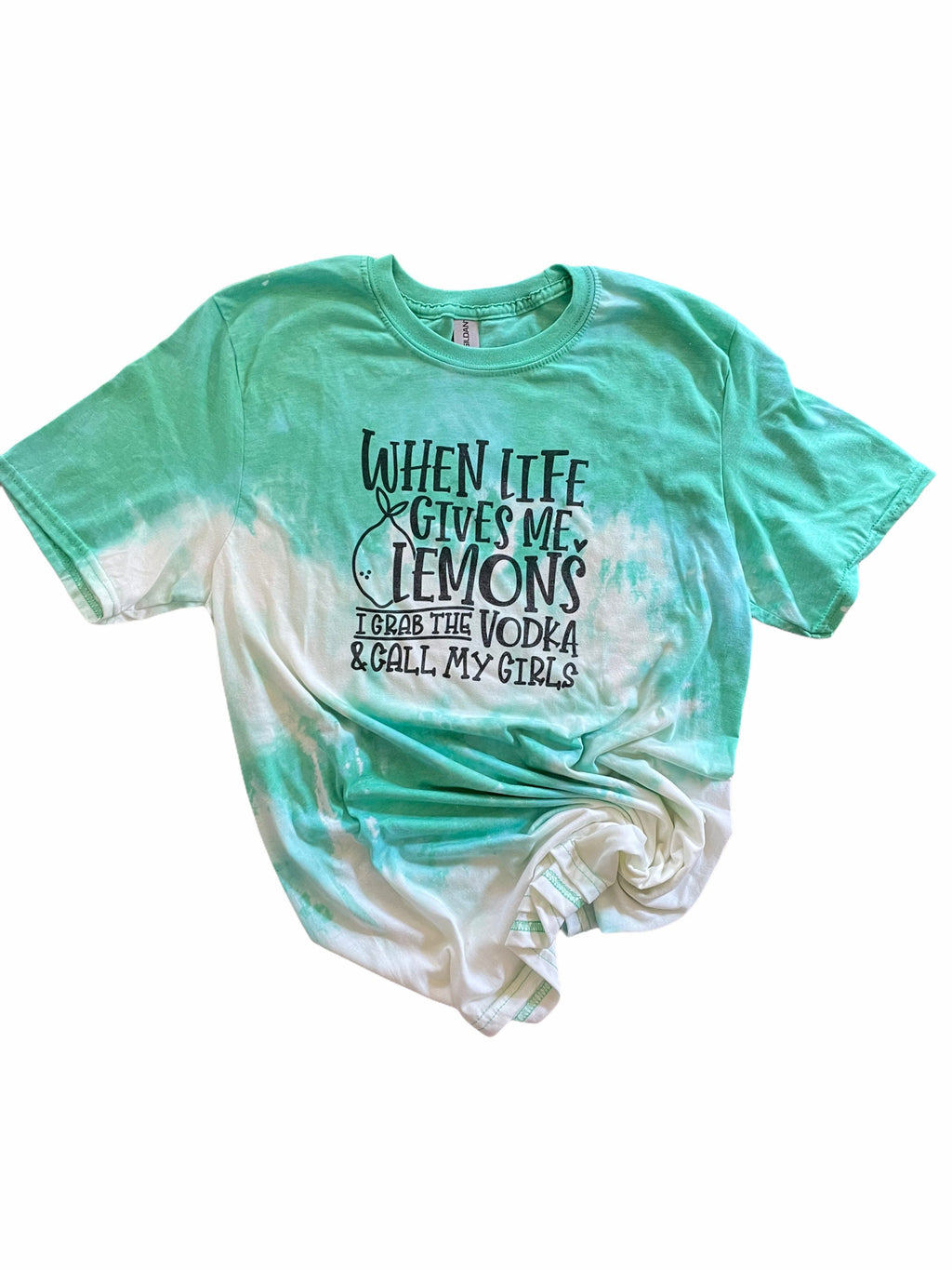 When Life Hands Me Lemons Tee, Graphic Tee, Vintage T-shirt, Bleached Tee